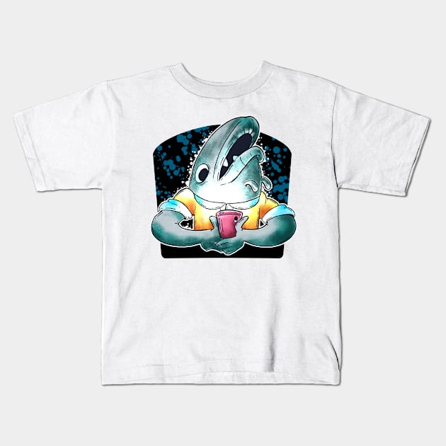 Fishy Smart Phone Kids T-Shirt by Hojyn